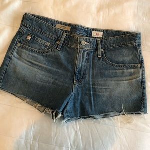 AG The Bonnie Cut-off denim shorts